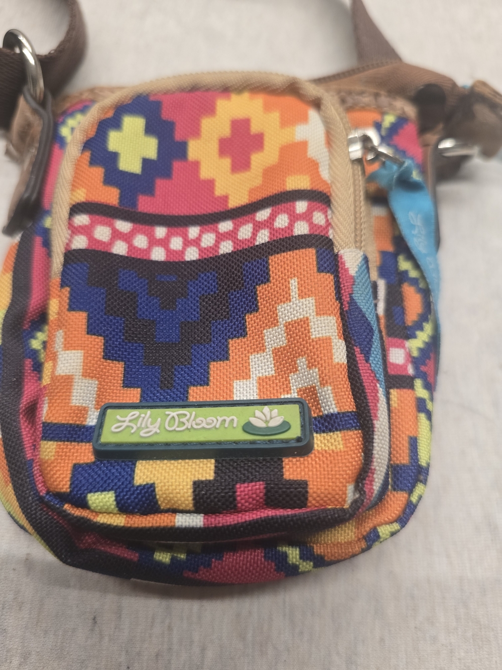 Lily Bloom Multicolor Aztec Crossbody Bag - Picture 2 of 5